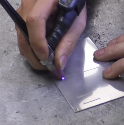 1mm不銹鋼點焊|1mm紫銅連續焊焊接演示